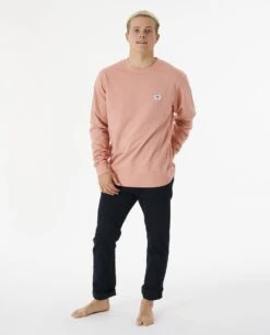 Ripcurl Sweat Col Rond Rip Curl Original Surfers - Dusty Rose