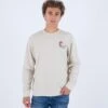 Sweat-shirt Hurley Crew Neck Fairbanks - Bone