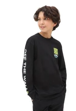 T-SHIRT MANCHES LONGUES VANS MAZE - BLACK