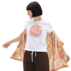 T-SHIRT Vans RESORT NATURE MINI - Blanc