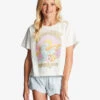 T-shirt Boxy Pour Fille Billabong Tour 73 - SALT CRYSTAL