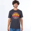 T-shirt HURLEY EVD LABEL SS - Black Heather