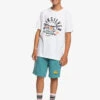 T-shirt QUIKSILVER ROCKIN SKULL SS YTH - White