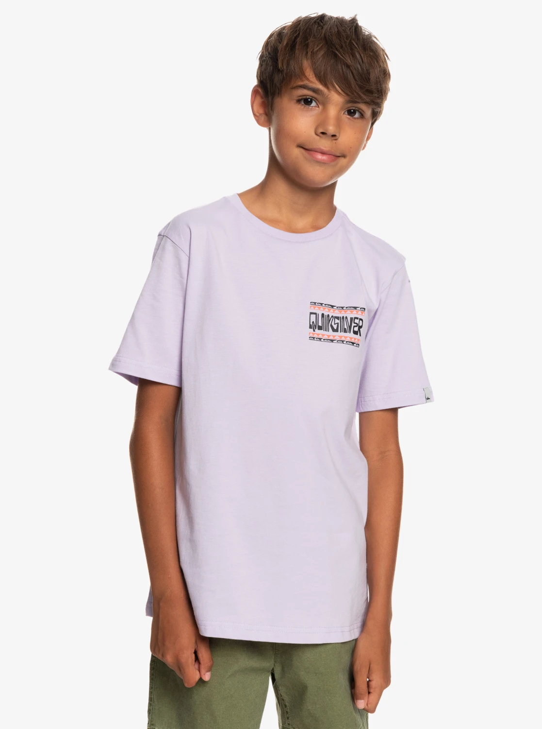 T-shirt Quiksilver Warped Frames - Pastel Lilac 1 T-shirt Quiksilver Warped Frames - Pastel Lilac