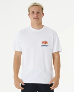 Ripcurl T-shirt Rip Curl POSTCARDS HIBISCUS TEE - White