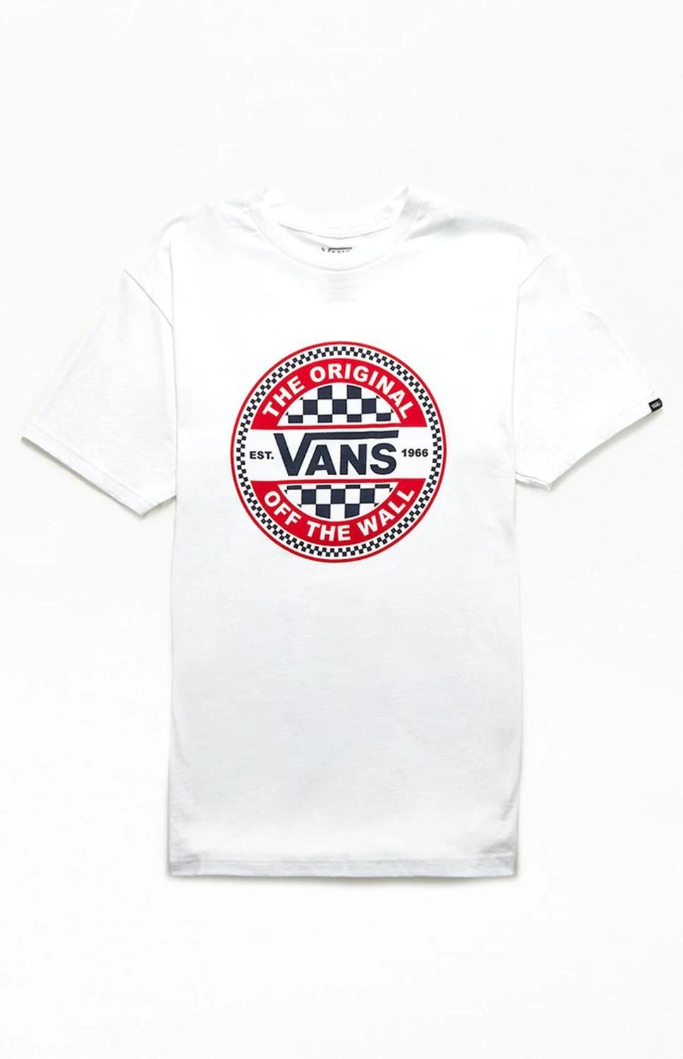 T-shirt VANS CIRCLE CHECKER LS TEE - WHITE 1 T-shirt VANS CIRCLE CHECKER LS TEE - WHITE