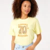 T-shirt à Manches Courtes Ripcurl Afterglow - Light Yellow