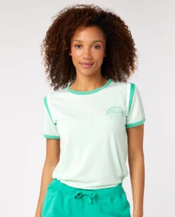 T-shirt à Manches Courtes Ripcurl Ringer - Mint