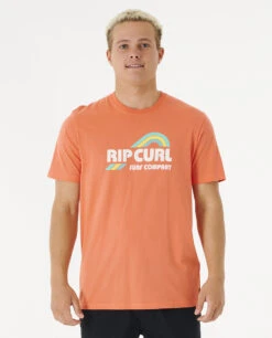 T-shirt à Manches Courtes Ripcurl Surf Revival Waving - Peach