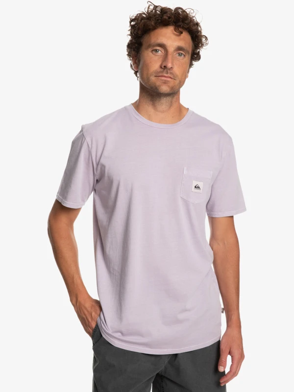 T-shirt Avec Poche Quiksilver Sub Mission - Pastel Lilac 1 T-shirt Avec Poche Quiksilver Sub Mission - Pastel Lilac