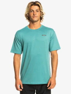 T-shirt De Surf à Manches Courtes Quiksilver Omni Session - Brittany Blue