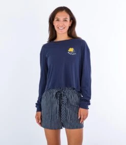 T-shirt Manche Longue Hurley Anna Washed - Mood Indigo