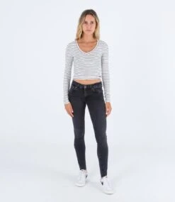 T-shirt Manche Longue Hurley Sophie Fitte - Feeder Stripe