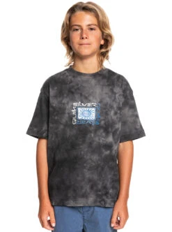 T-shirt Manches Courtes Quiksilver Slow Dive - BLACK TIE DYE APPAREL 221