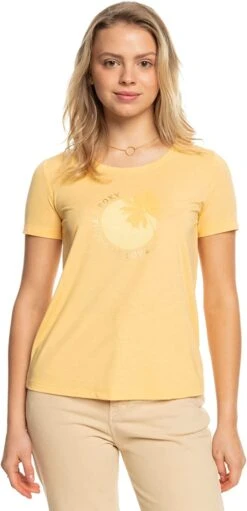 T-shirt Manches Courtes Roxy CHASING THE WAVE - Flax