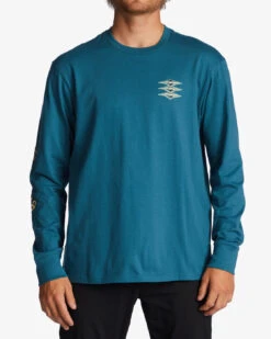 T-shirt Manches Longues Billabong Throw Back - BLUE LAGOON