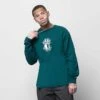 T-shirt Manches Longues Vans SHADOW V LS TEE - Deep Teal