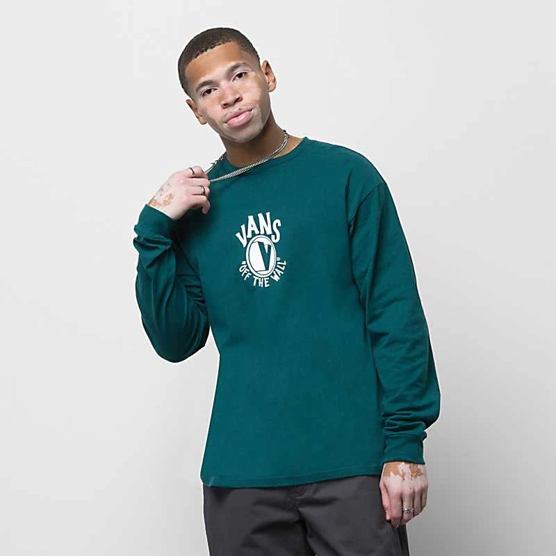 T-shirt Manches Longues Vans SHADOW V LS TEE - Deep Teal 1 T-shirt Manches Longues Vans SHADOW V LS TEE - Deep Teal