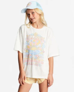 T-shirt Oversize Billabong SUNSHINE DREAMS - SALT CRYSTAL