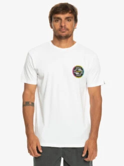 T-shirt Pour Homme Quiksilver Core Bubble - White
