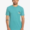 T-shirt Pour Homme Quiksilver Rise & Shine - Brittany Blue
