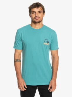 T-shirt Pour Homme Quiksilver Rise & Shine - Brittany Blue