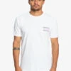 T-shirt Pour Homme Quiksilver Warped Frames - White
