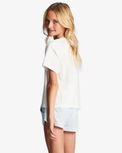 T-shirt Boxy Pour Fille Billabong Tour 73 - SALT CRYSTAL -Vêtements D'eau TOUR 73 0 268919 1