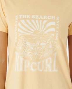Ripcurl T-shirt à Manches Courtes Rip Curl Tropical Sunset Standard - Pale Dogwood -Vêtements D'eau TROPICAL SUNSET STANDARD TEE 0 269703
