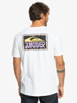 T-shirt Pour Homme Quiksilver Warped Frames - White -Vêtements D'eau WARPED FRAMES SS 0 271171 1