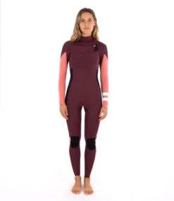 Combinaison Hurley ADVANTAGE 4/3 Chest Zip - Winetesting