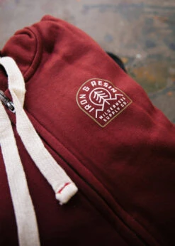 Sweat Zippé Iron And Resin WOODLAND - Burgundy -Vêtements D'eau WOODLAND ZIP HOODIE 0 262901
