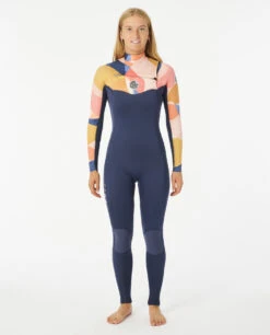 Combinaison Ripcurl DAWN PATROL 4/3 Chest Zip - Peach