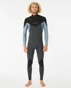 Combinaison Ripcurl DAWN PATROL 4/3 Chest Zip - Blue