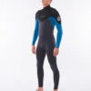 Combinaison Ripcurl DAWN PATROL 5/3 Chest Zip - Blue
