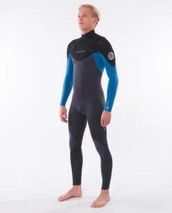 Combinaison Ripcurl DAWN PATROL 5/3 Chest Zip - Blue