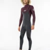 Combinaison Ripcurl DAWN PATROL 5/3 Chest Zip - Wine