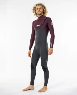 Combinaison Ripcurl DAWN PATROL 5/3 Chest Zip - Wine