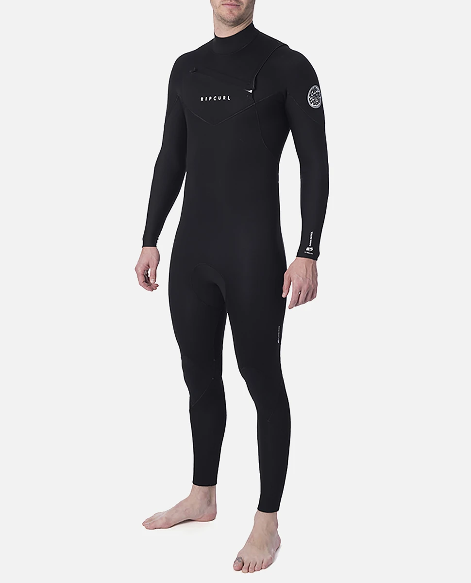 Combinaison Ripcurl DAWN PATROL Perf 4/3 Chest Zip - Black