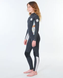 Combinaison Ripcurl Junior Dawn Patrol 4/3 Back Zip - Charcoal