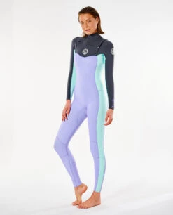 Combinaison Ripcurl DAWN PATROL 5/3 Chest Zip - Purple