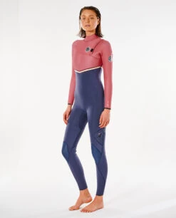 Combinaison Ripcurl Femme E Bomb 5/3 Sans Zip - Slate Rose
