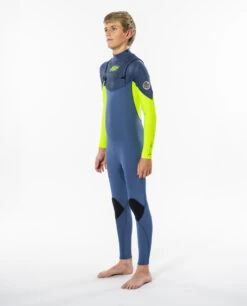 Combinaison Néoprène Ripcurl Dawn Patrol Junior 5/4 Chest Zip - Blue