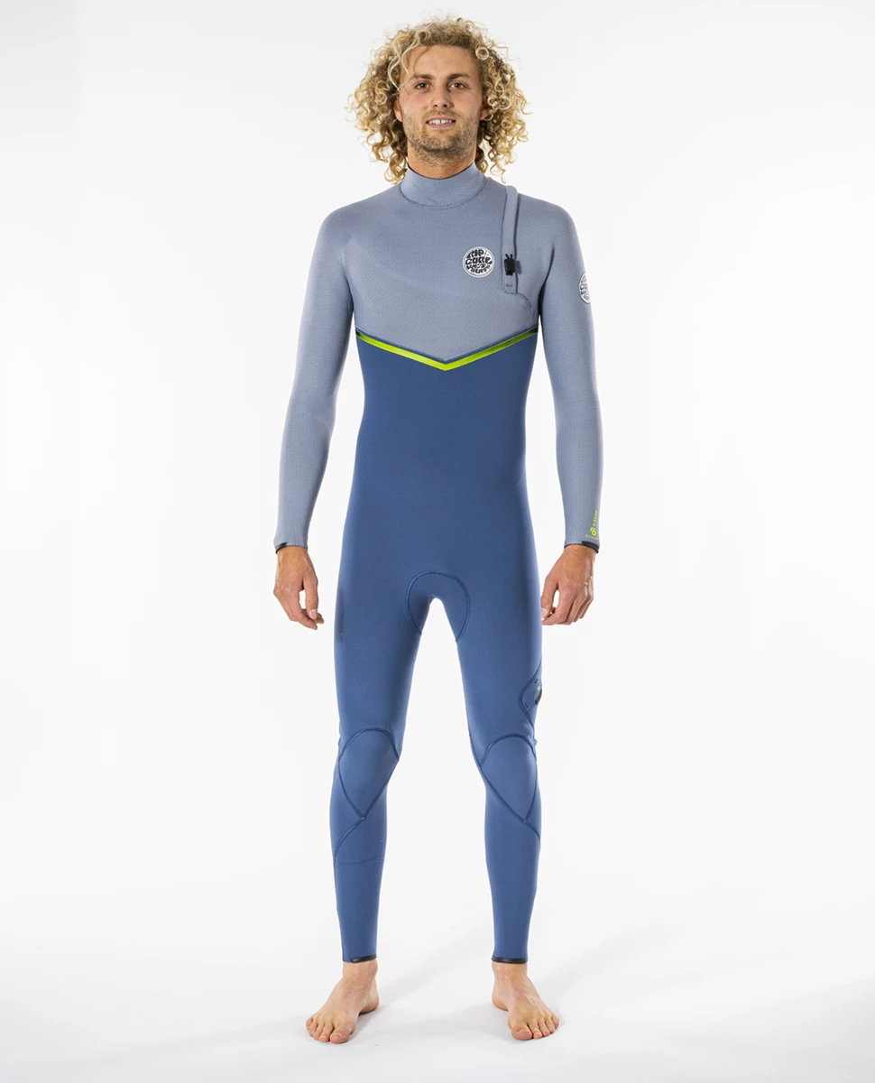 Combinaison Ripcurl E Bomb 4/3 Sans Zip - Blue Grey 2 Combinaison Ripcurl E Bomb 4/3 Sans Zip - Blue Grey – Image 2