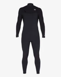 Combinaison Billabong 4/3mm Furnace Comp Zip Poitrine - Black
