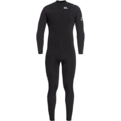 Combinaison Quiksilver 5/4 Syncro Chest Zip - BLACK/SILVER