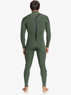 Combinaison Quiksilver 4/3 Everyday Sessions Back Zip - THYME -Vêtements D'eau eqyw103123 quiksilverw cqy0 bck1