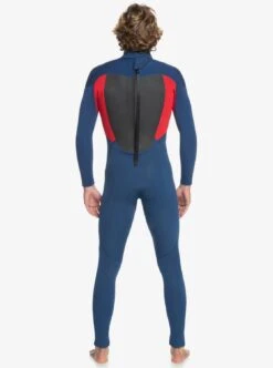 Combinaison Quiksilver 4/3 Prologue Back Zip - INSIGNIA/HIGH RISK -Vêtements D'eau eqyw103133 quiksilverw xbbr bck1