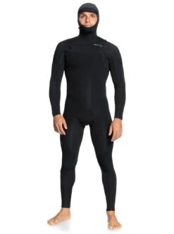 Combinaison Quiksilver 4/3 Everyday Sessions Chest Zip Hood - Black